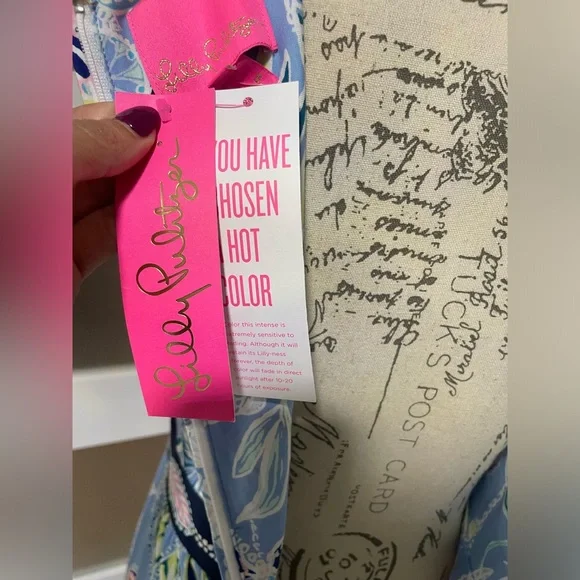 LILLY PULITZER MCKINLEY MAXI DRESS BLUE PERI LAPIS LANTERNS NWT - Picture 9 of 12